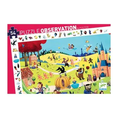 Offre Limitée Puzzles d'observation Contes 54 pcs - Djeco