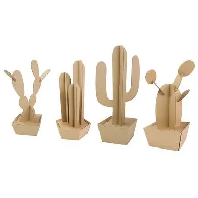 Cactus en carton 29 x 33 x 4 cm - CTOP Produit De Marque