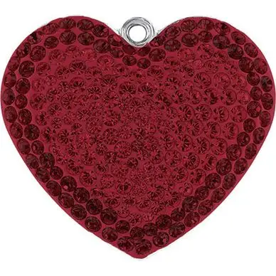 Pendentif pavé cœur 67412 - 14 mm - Siam - Cristaux de Swarovski Prix Cassé