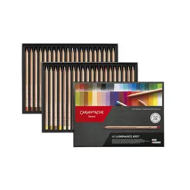 Super Prix Crayon de couleur Luminance 6901 Boîte 40 pcs - Caran d'Ache