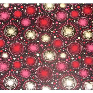 Meilleur Prix Papier Indien 50 x 70 cm 120 g/m² Artifices Noir, Rouge & Or - Esprit Papier