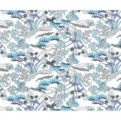 Acheter En Ligne Papier Japonais 52 x 65,5 cm 100 g/m² Plantes et Fleurs fond Blanc - Esprit Papier