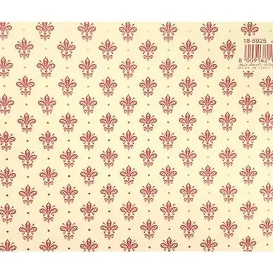 Prix Choc Papier Italien 50 x 70 cm 85 g/m² Lys Bordeaux Dorés - Esprit Papier