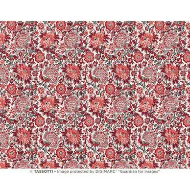 Papier Italien 50 x 70 cm 85 g/m² Paons rouges - Esprit Papier Expédition Rapide