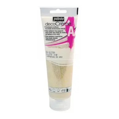 Auxiliaire decoCrème Vernis Or pailleté 120 ml - Pébéo Quantité Limitée