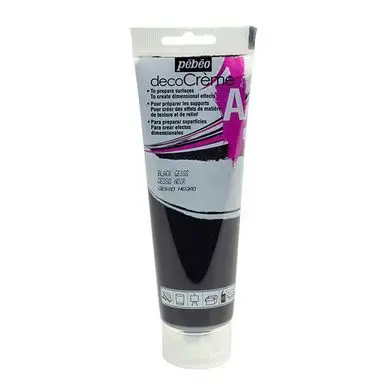 Auxiliaire decoCrème Gesso noir 120 ml - Pébéo Achat Immédiat