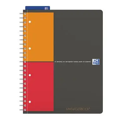 Cahier Managerbook A4+ réglure projet 160 p - Oxford Prix Cassé