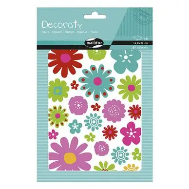 Achat Immédiat Autocollant Fleurs Decoraty 180 pcs - Maildor