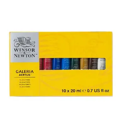 Acheter Direct Peinture acrylique fine Galeria Assortiment 10 tubes 20 ml - Winsor & Newton