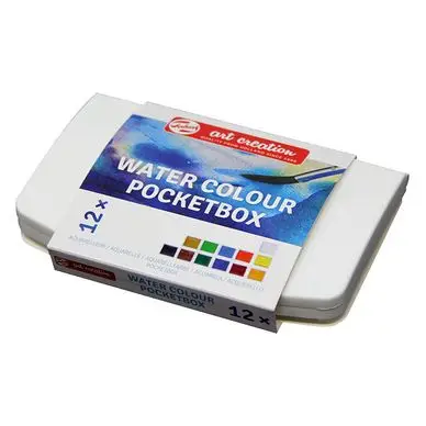 Usine Directe Peinture aquarelle 12 demi-godets - Artcreation