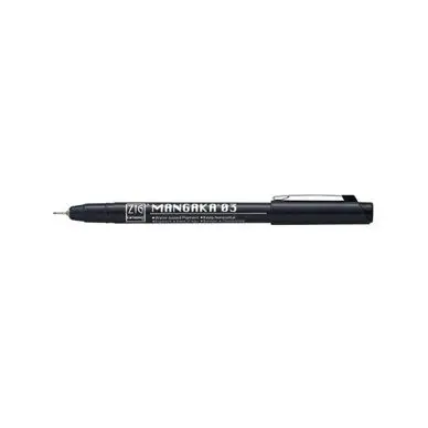 Feutre Mangaka Noir 0.35 mm - Kuretake Dernier Modèle