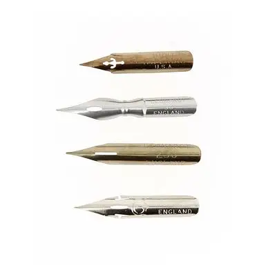 Plume pour le dessin Manga Assorties x 4 - Rougier&Plé Produit De Marque
