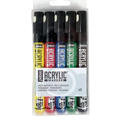 Feutre Acrylic Marker 1,2 mm Set de base - Pébéo Prix Promo