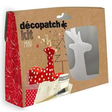 Objet en papier mâché Kit mini Renne - Décopatch Top Vente