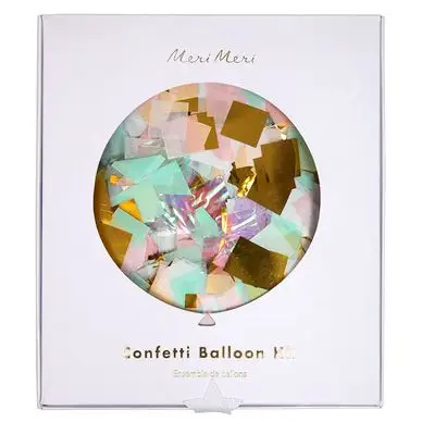 Ballons transparents contenant des confettis irisés - 8 pcs - Meri Meri Acheter Direct