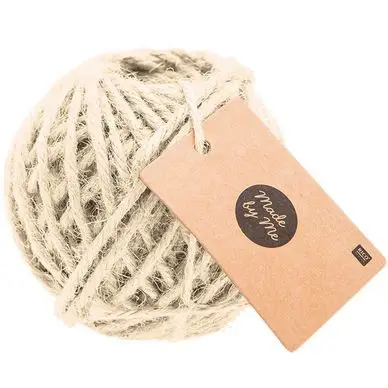 Ficelle en jute Ø 4 mm 25 m Crème - Rico Design Jusqu'à Épuisement Des Stocks