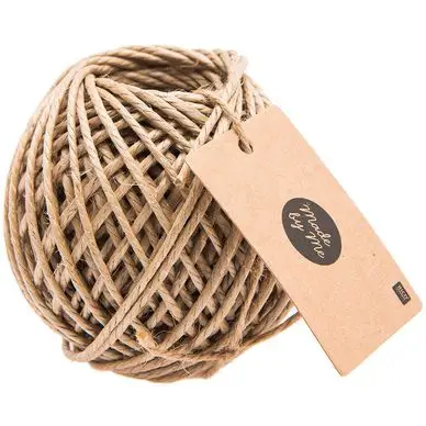 Ficelle en jute enduite Ø 3 mm 25 m Naturelle - Rico Design Nouvelle Collection