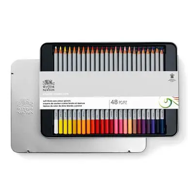 Crayon de couleur Studio Boîte métal de 48 - Winsor & Newton Bon Plan