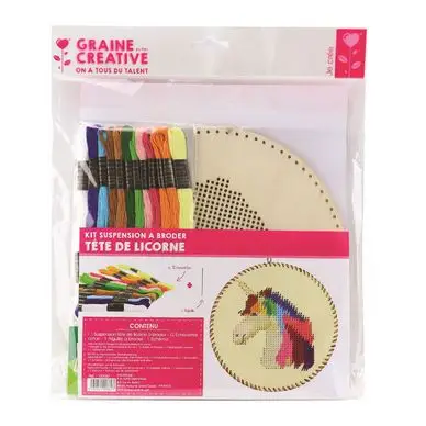 Suspension à broder set Licorne - Graine Créative Marque