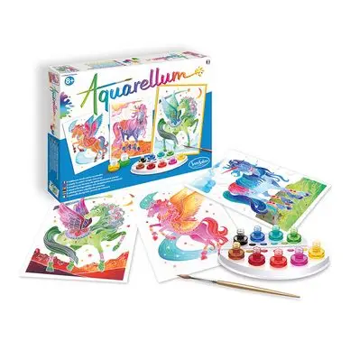 Aquarellum junior Licornes & Pégases - Sentosphère Satisfait Ou Remboursé