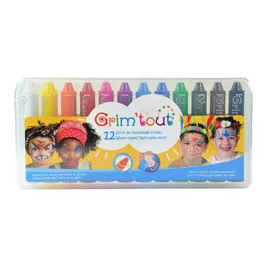 Crayon de maquillage Grim'sticks 12 couleurs - Grim'Tout Dernier Modèle
