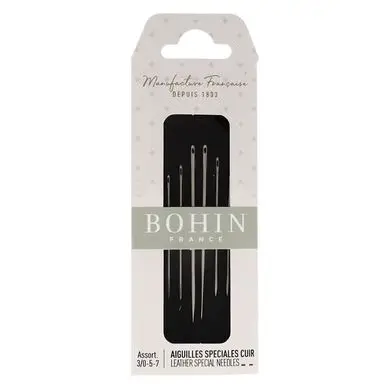 Aiguilles spéciales cuir 6 pcs - Bohin Offre Exclusive
