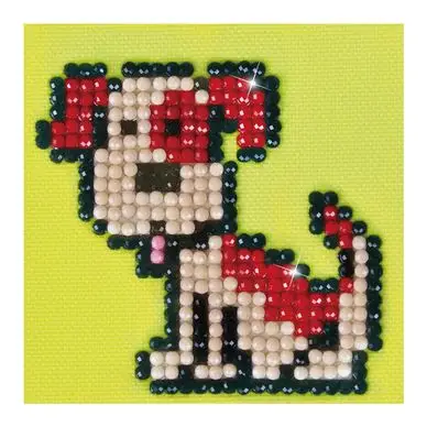 Meilleure Vente Broderie Diamant kit débutant Fido le chien - Diamond Dotz