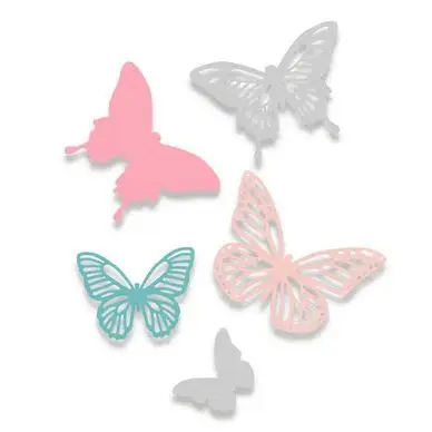Matrice de découpe Die Thinlits Papillons 5 pcs - Sizzix Meilleur Prix