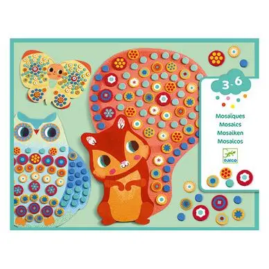 Commander Vite Mosaïque autocollante Collage Millefiori - Djeco