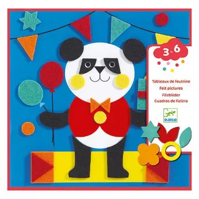 Collage Tableau de feutrine Douces créatures - Djeco Top Vente