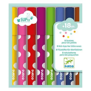 Quantité Limitée Feutre pour enfant 8 couleurs - Djeco