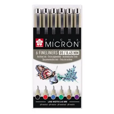 Prix Promo Feutre Pigma Assortiment Basics 0,45 mm - Sakura