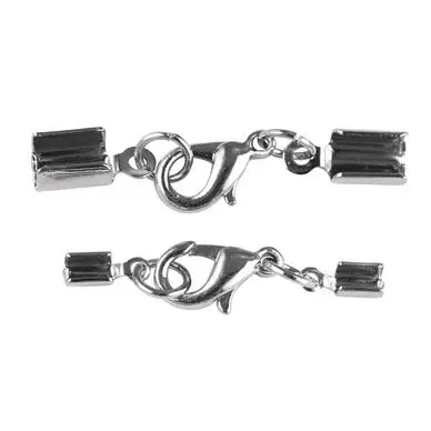 Populaire Fermoir à Bijoux Avec Carabinier 2 mm 2 pcs Couleur argent - Rayher