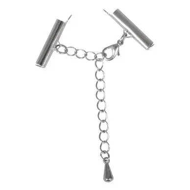 Remise Fermoir pour Tissage 20 mm Couleur platine - Rayher