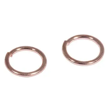 Anneau Fendu ø 7 mm Acier Couleur or Rose 30 pcs - Rayher Meilleur Choix
