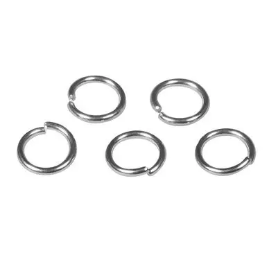 Réduction Anneau Fendu ø 7 mm Acier couleur platine 50 pcs - Rayher