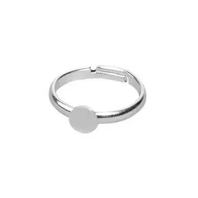 Bague à décorer ø 6 mm 2 pcs Couleur platine - Rayher Offre Spéciale