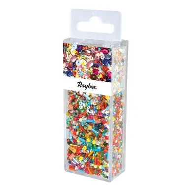 Perles en verre Multicolores 100 g - Rayher Soldes