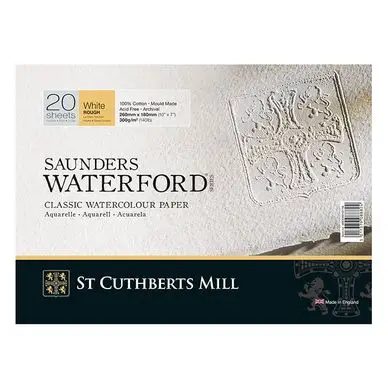 Expédition Rapide Bloc de papier Aquarelle Grain Torchon 300 g/m² - Saunders Waterford