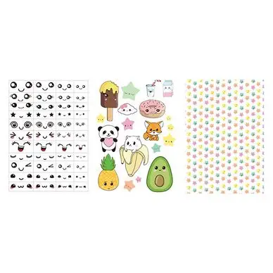 Offre Limitée Transfert pour pâte polymère Kawaii 3 planches A6 - Graine Créative