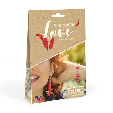 Kit bijoux porte-bonheur Love - Graine Créative Offre Spéciale