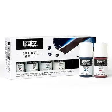Commander Vite Peinture acrylique Soft Body fluide 59 ml Set Feutré 6 x 59 ml - Liquitex