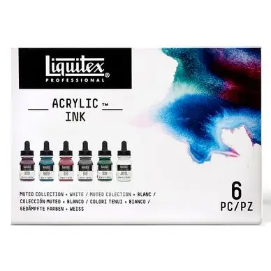 Livraison Express Encre acrylique Set Muted ink! 6 x 30 ml - Liquitex