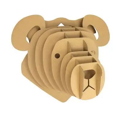 Nouvelle Collection Trophée Ours carton à assembler 18 x 28 x 32 cm - CTOP
