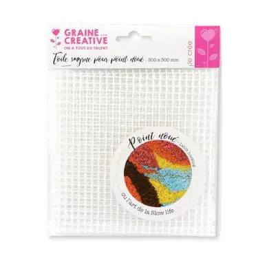 Toile smyrne pour point noué 30 x 30 cm - Graine Créative Prix Promo