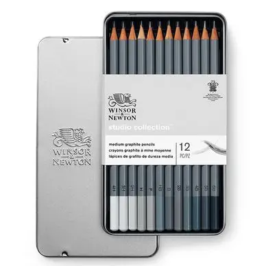 Paiement Sécurisé Crayon graphite Studio Collection x 12 - Winsor & Newton