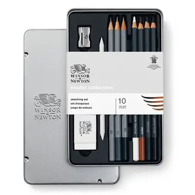 Crayon esquisse Studio Collection x 6 + outils - Winsor & Newton Nouvel Arrivage