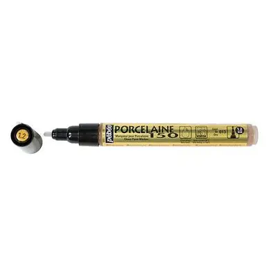 Commander Maintenant Feutre Porcelaine 150 pointe 1.2 mm Or - Pébéo