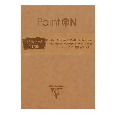 Remise Bloc Paint'On papier Assorti 250 g/m² 50 F - Clairefontaine