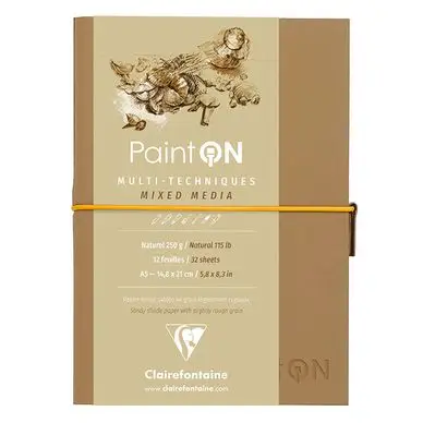 Carnet Paint'On papier Naturel 250 g/m² A5 32 F - Clairefontaine Prix Cassé